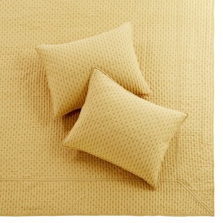 Foto 6 | Juego De Colchas Levtex Home En Punto De Cruz, Color Ocre, Tamaño King, +2 Fundas - Venta Internacional.
