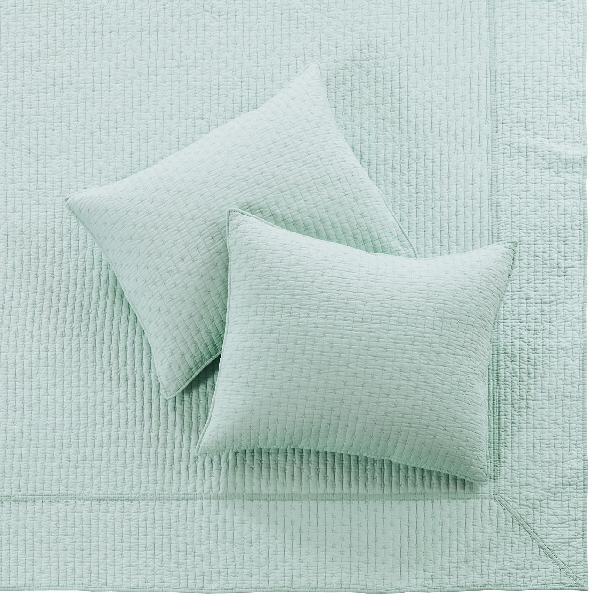 Foto 7 pulgar | Juego De Colchas Levtex Home Cross Stitch Blue Haze Queen - Venta Internacional.