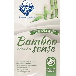 Foto 4 | Juego De Sábanas Bamboo Sense Kakhi Spring Air Queen Size – Hipoalergénicas, Antibacteriales Y De Alta Suavidad