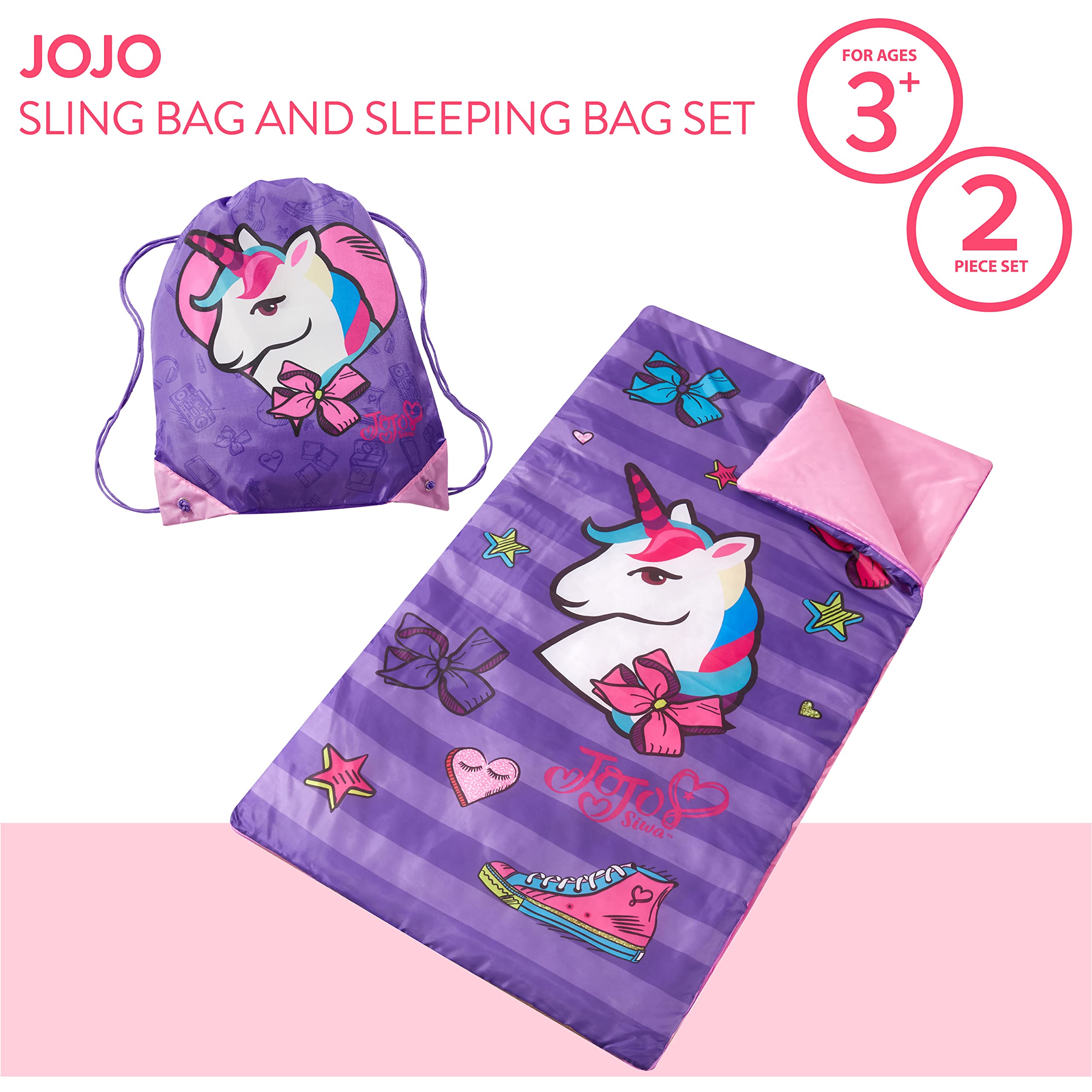 Foto 2 | Bandolera Slumber Set Jojo Siwa Para Niños Mayores De 3 Años - Venta Internacional.