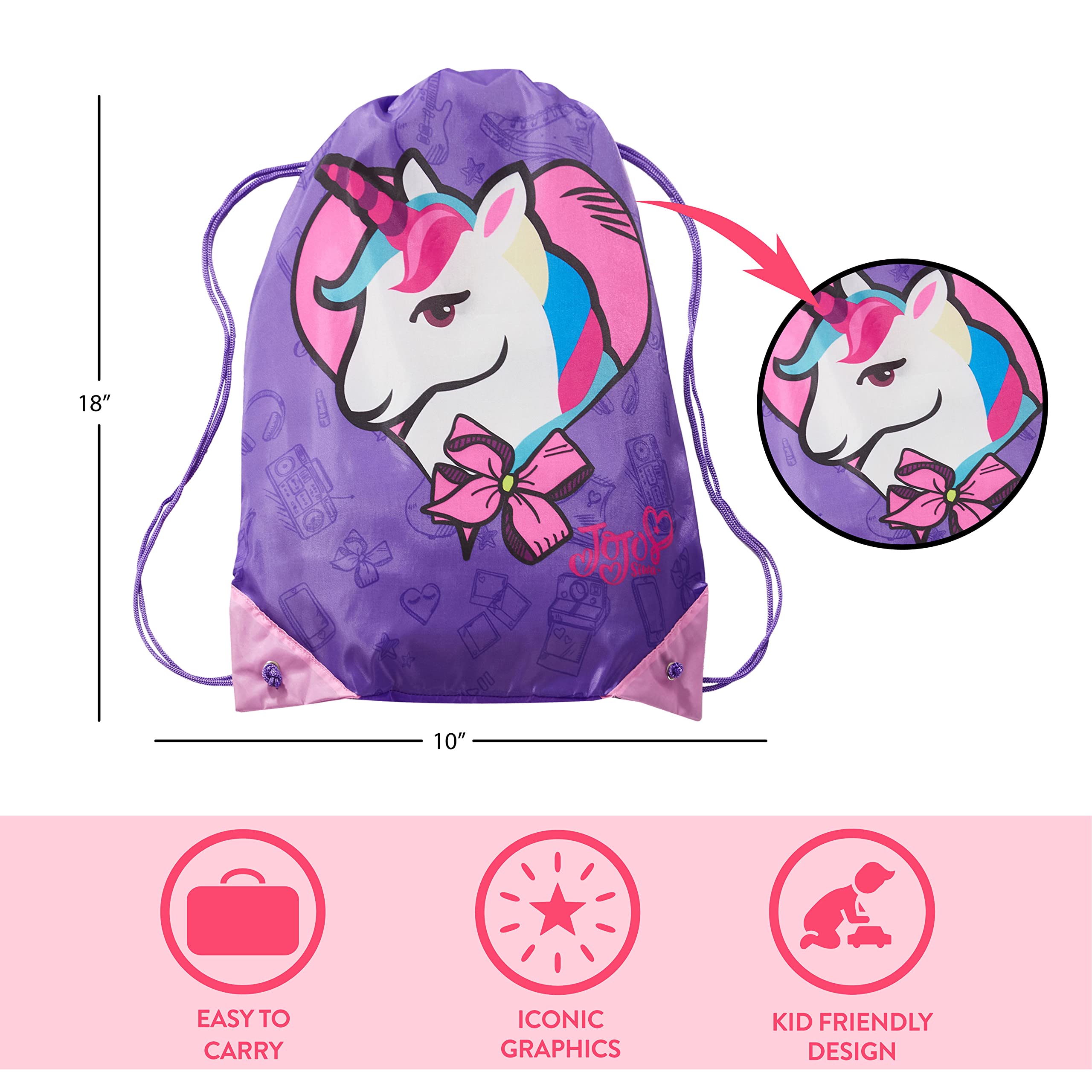 Foto 5 pulgar | Bandolera Slumber Set Jojo Siwa Para Niños Mayores De 3 Años - Venta Internacional.