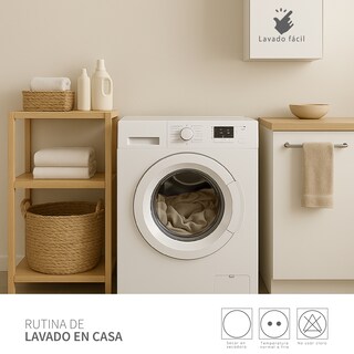 Foto 5 | Juego De Sabanas De Camiseta Tesso Home King Size Frescas Color Avena