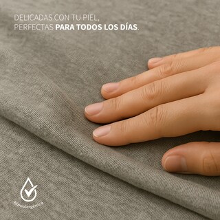Foto 6 | Juego De Sabanas De Camiseta Tesso Home Queen Size Frescas Color Gris