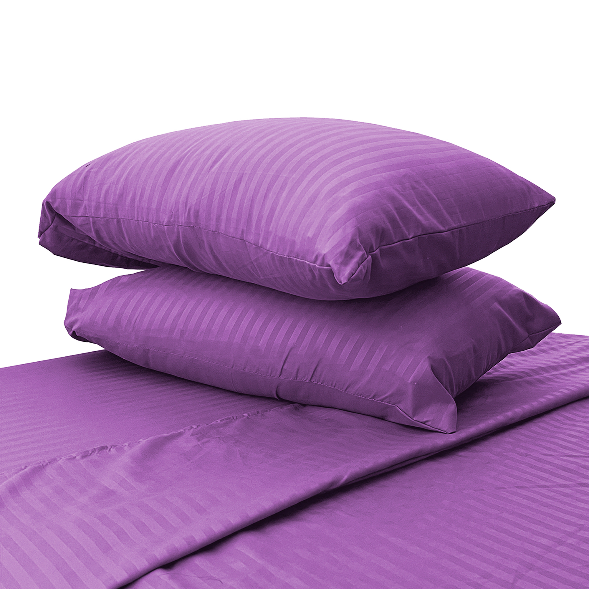 Foto 5 pulgar | Juego De Sabanas Tacto Seda Matrimonial 4 Piezas Morado