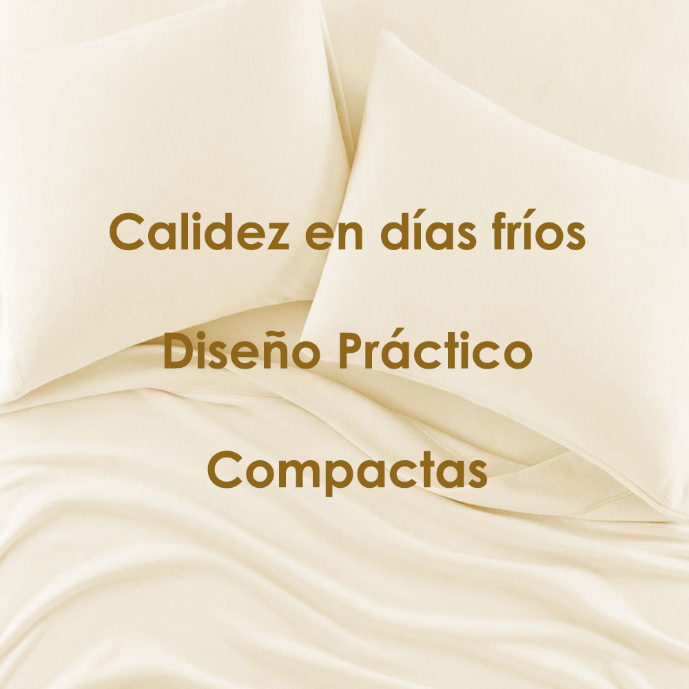 Foto 4 pulgar | Juego de Sábanas Polar Matrimonial Kyuden Home Marfil