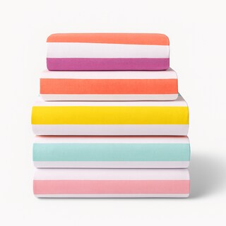 Foto 1 | Juego De Sábanas Algodón Percal Básica 200 - Estampada - Caramelo - Matrimonial