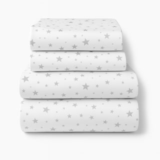 Foto 1 | Juego De Sábanas Algodón Percal Básica 200 - Estampada - Estrella - Individual