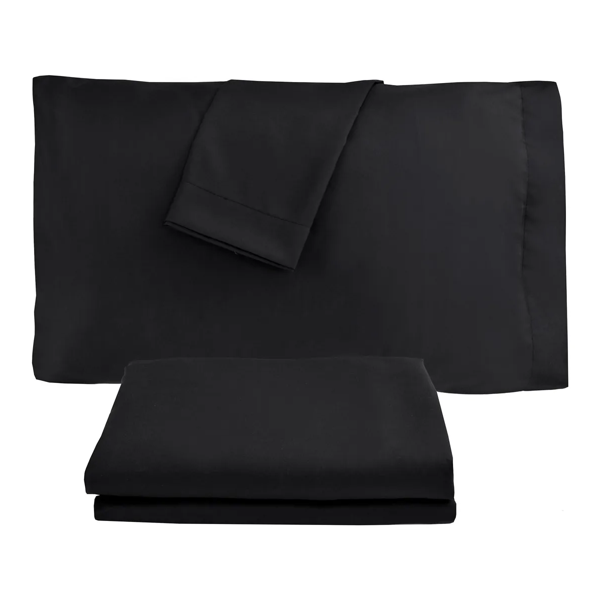 Foto 2 | Juego De Sábanas Matrimonial  Diseño Liso - 4 Piezas  Eo Safe Imports Esi-20380 Negro