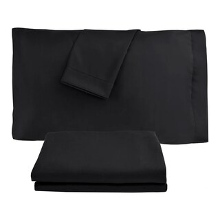 Foto 2 | Juego De Sábanas Matrimonial Diseño Liso - 4 Piezas Eo Safe Imports Esi-20380 Negro