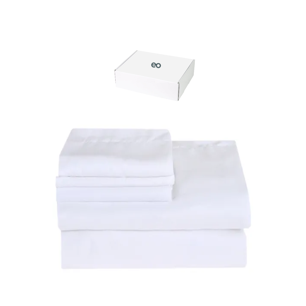 Foto 1 | Juego De Sábanas Matrimoniales  Con Diseño Liso 4 Piezas Suave Eo Safe Imports Esi-20383 Blanco