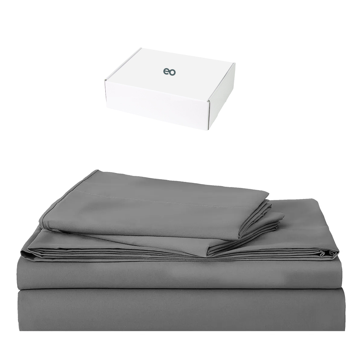 Foto 1 | Juego De Sabanas Queen Size 100% Poliéster Microfibra 4 Pzs Eo Safe Imports Esi-20377 Gris
