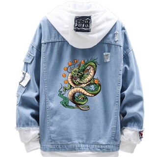 Foto 1 | Chaqueta Vaquera Con Estampado Sanmu Dragon Ball Dragon God - Venta Internacional.