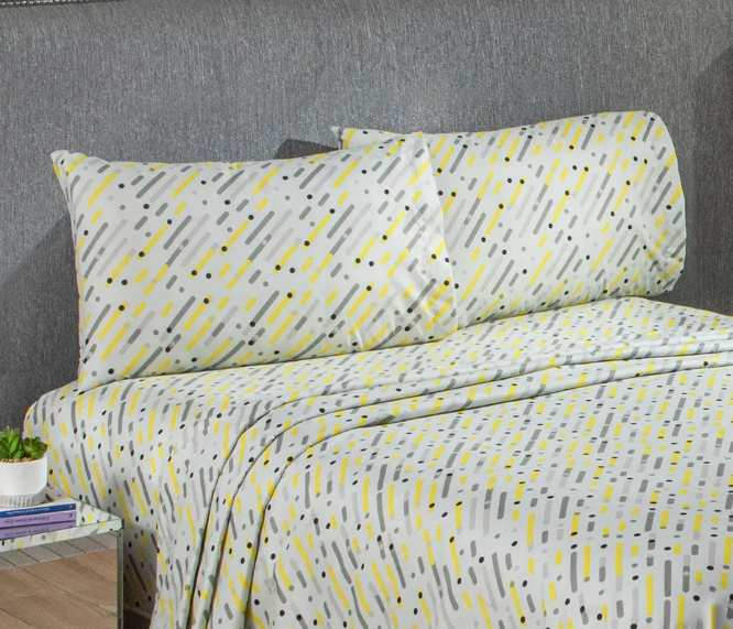 Foto 2 | Juego De Sábanas Xtellar  Capri Matrimoniales De Microfibra Estampada