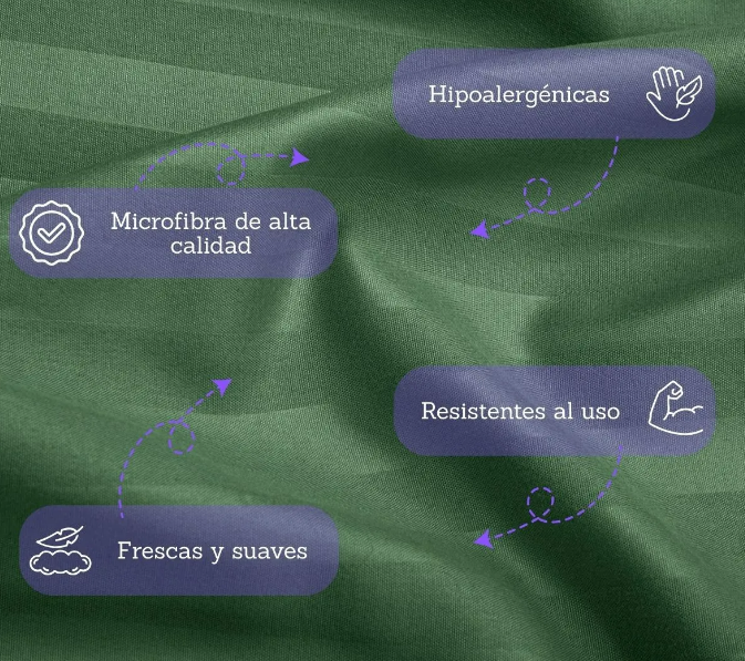 Foto 4 pulgar | Xtellar Sábanas Premium Individuales Ultra Suaves - Diseño Liso De Lujo