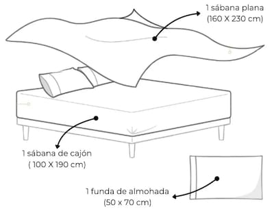 Foto 4 | Xtellar Sábanas Premium Individuales Ultra Suaves - Diseño Liso De Lujo