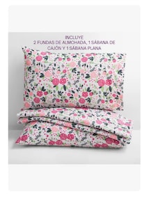 Foto 3 | Sábanas Matrimoniales Xtellar Microfibra Estampado Color Valeria