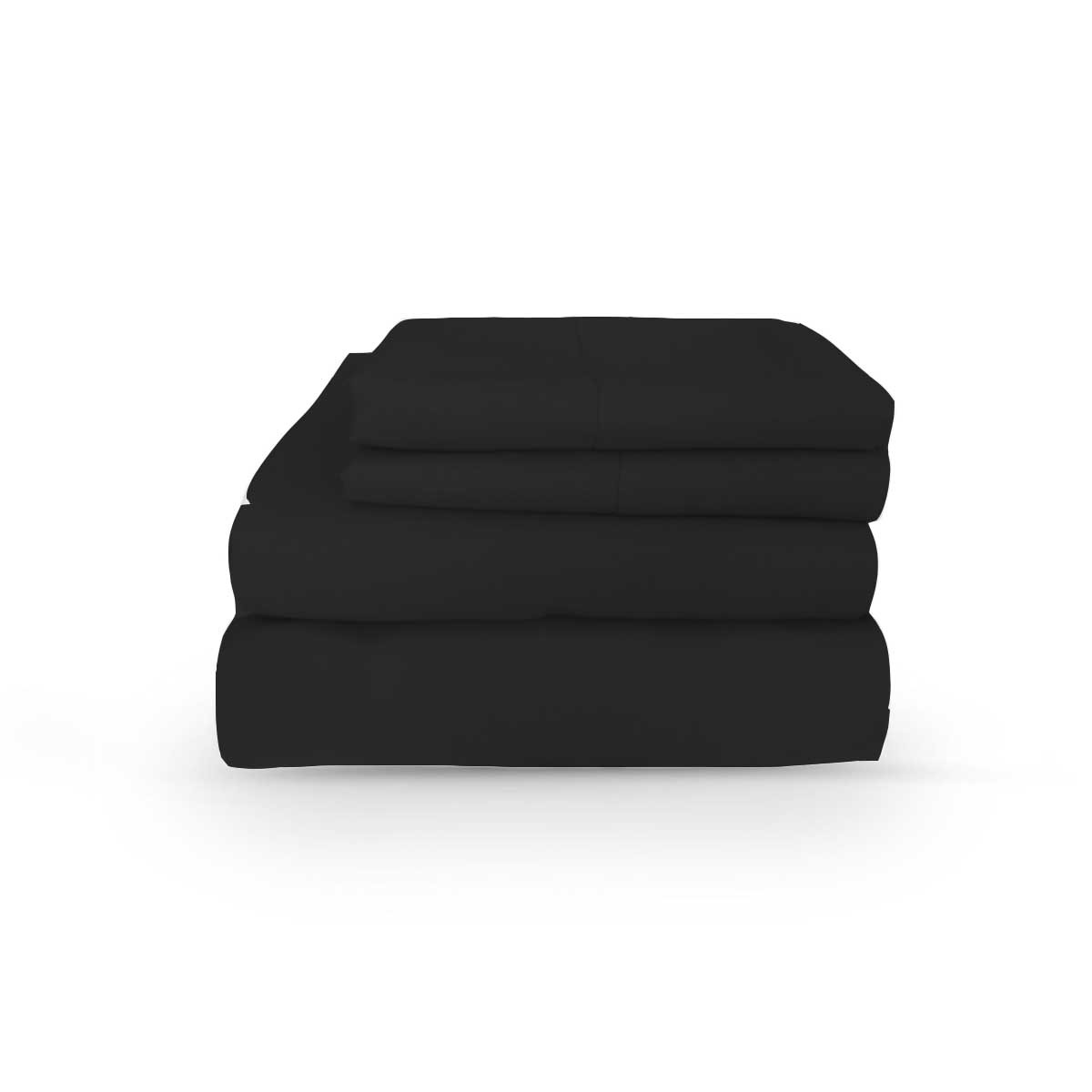 Foto 4 pulgar | Kit de Cama Negro Individual 3x2 con Sábanas Nube y Almohada