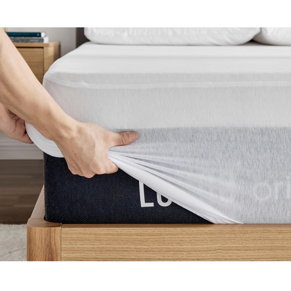 Foto 7 | Protector de Colchón Luuna Liso Impermeable Queen Size Blanco