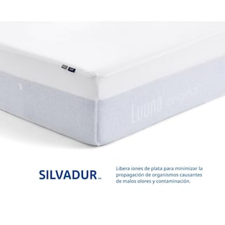 Foto 4 | Protector de Colchón Luuna Liso Impermeable King Size Blanco