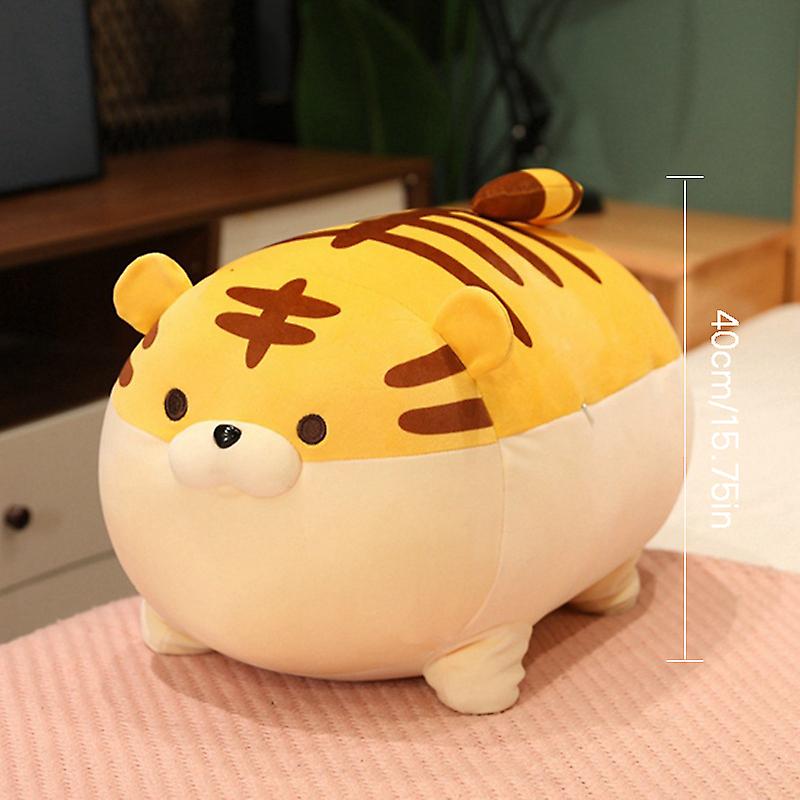 Foto 5 pulgar | Venta Internacional - Almohada Con Forma De Animal De Peluche, Tigre Gordo, 40 Cm, Para Niños Y Regalo