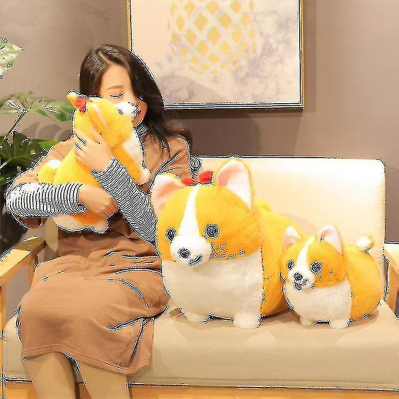 Foto 5 pulgar | Venta Internacional - Peluche De Peluche Con Forma De Perro Corgi, Adorable Dibujo Animado De Peluche, 45 Cm