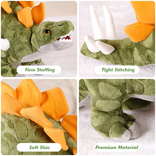 Foto 6 pulgar | Venta Internacional - Peluche De Peluche Con Forma De Dinosaurio Estegosaurio, 17 Cm, Para Todos