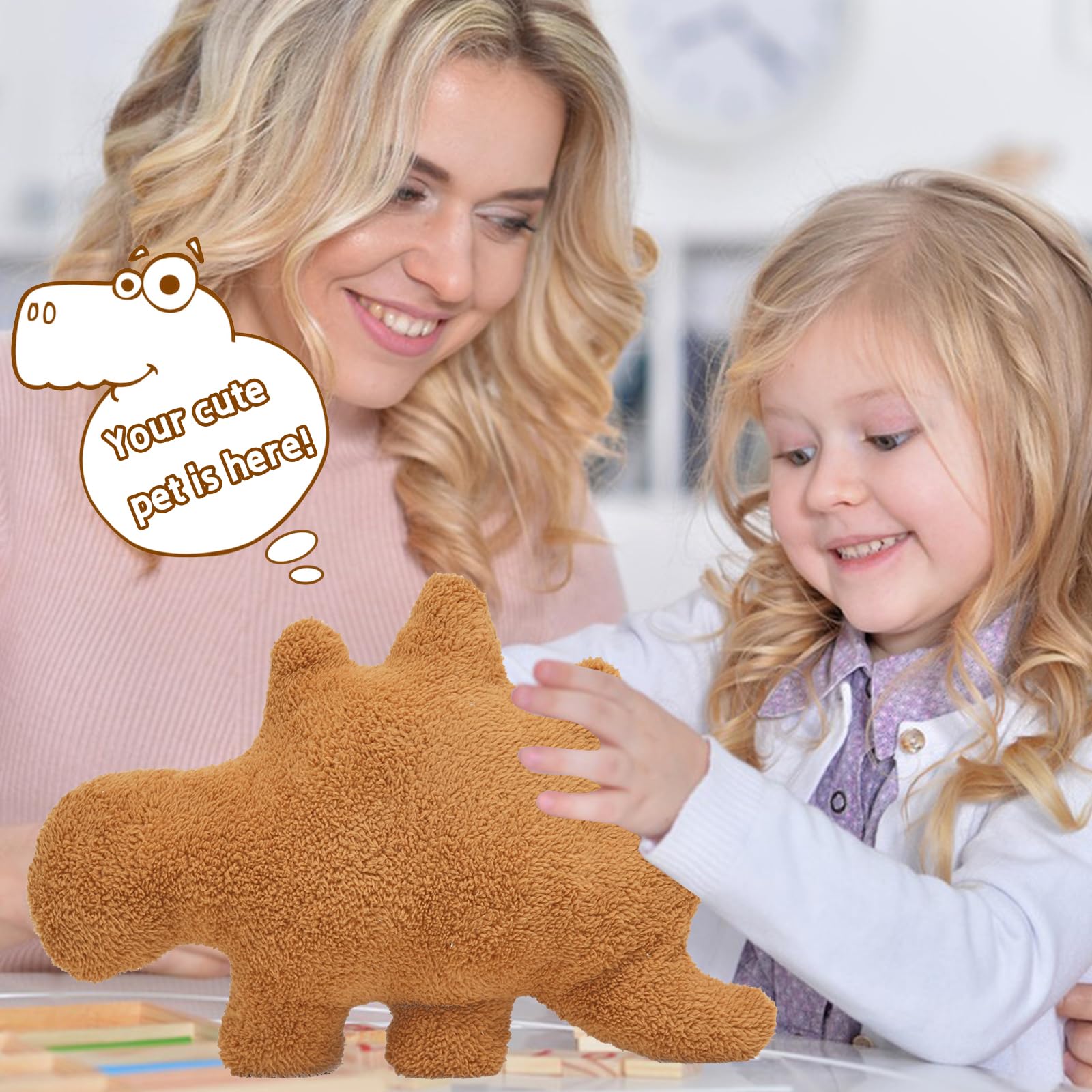 Foto 5 pulgar | Venta Internacional - Peluche Tvvpgg Dino Nugget Dinosaur Chicken 45 Cm