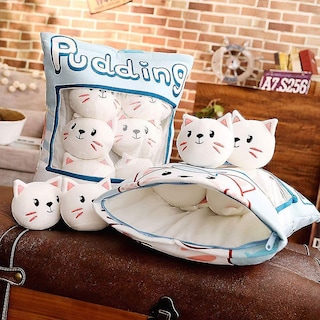 Foto 2 | Venta Internacional - Almohada Decorativa Con Forma De Animal De Peluche, Pudín, Diseño Rem