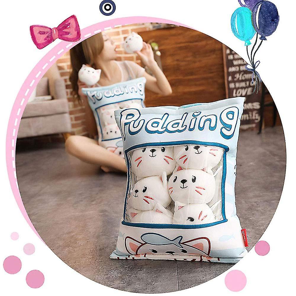 Foto 5 pulgar | Venta Internacional - Almohada Decorativa Con Forma De Animal De Peluche, Pudín, Diseño Rem