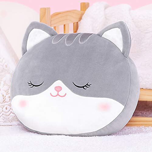 Foto 2 pulgar | Venta Internacional - Almohada De Felpa Con Forma De Gato Para Niños Lazada Grey, 38 Cm