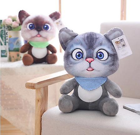 Foto 3 pulgar | Venta Internacional - Cojín De Peluche Con Dibujos Animados De Animales De Peluche Con Forma De Gato, 20 Cm