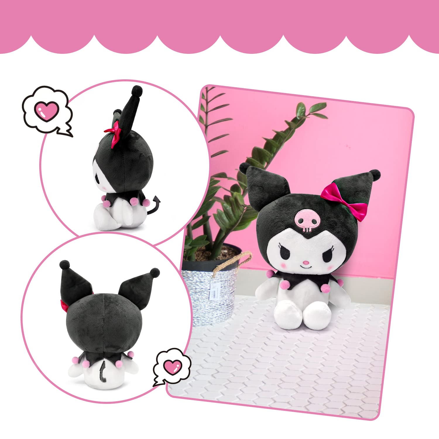 Foto 3 pulgar | Muñeca De Peluche Maikerry Kawaii Anime 25 Cm Black Kuro Para Niñas - Venta Internacional.