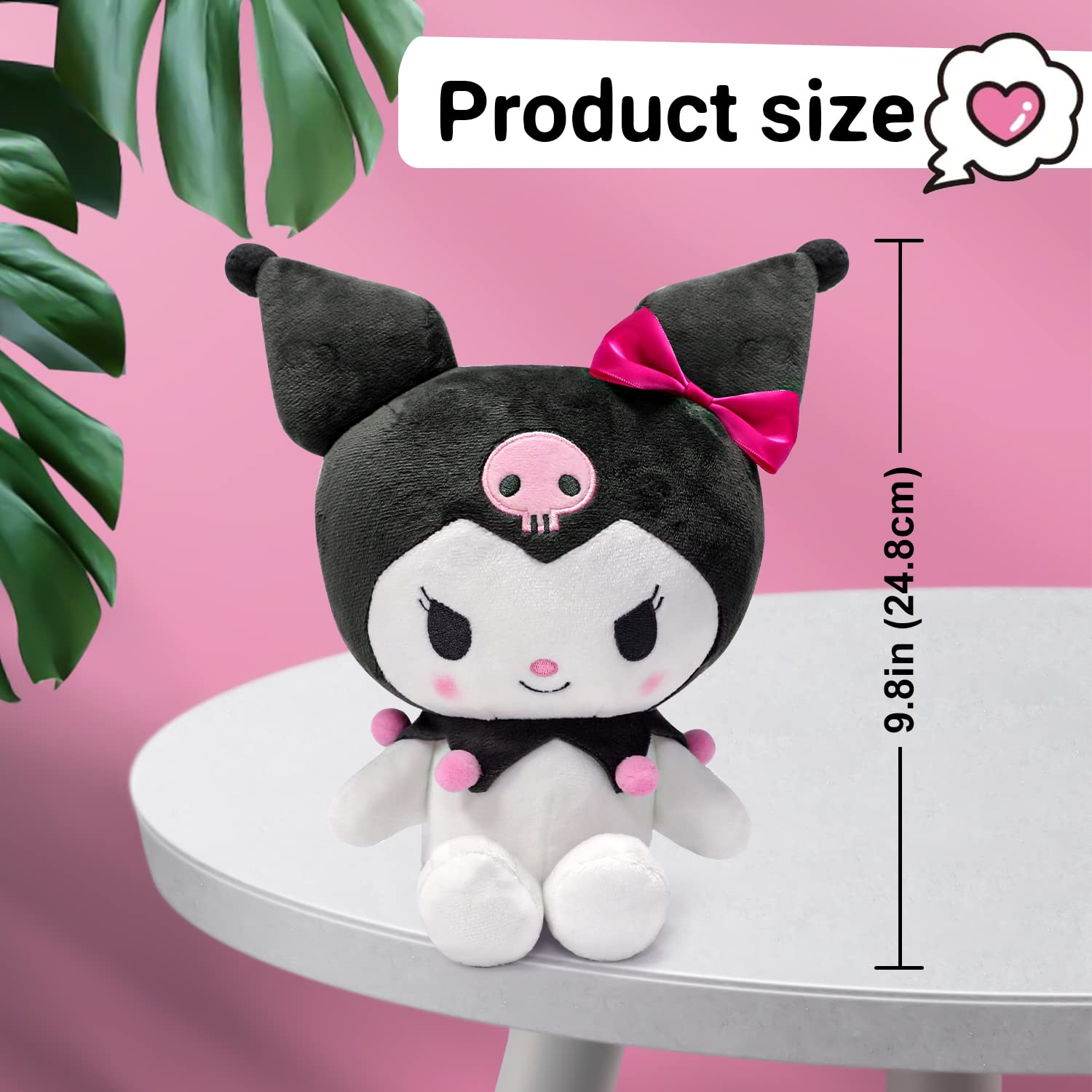 Foto 4 pulgar | Muñeca De Peluche Maikerry Kawaii Anime 25 Cm Black Kuro Para Niñas - Venta Internacional.