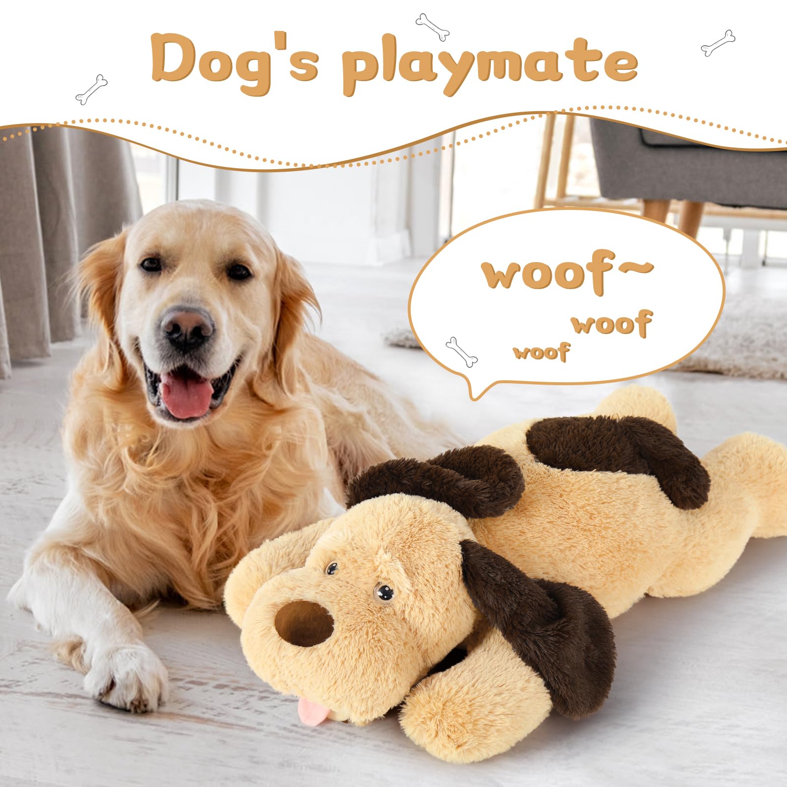 Foto 6 pulgar | Almohada De Peluche Para Perros Morismos Para Niños, 31 Cm - Venta Internacional.