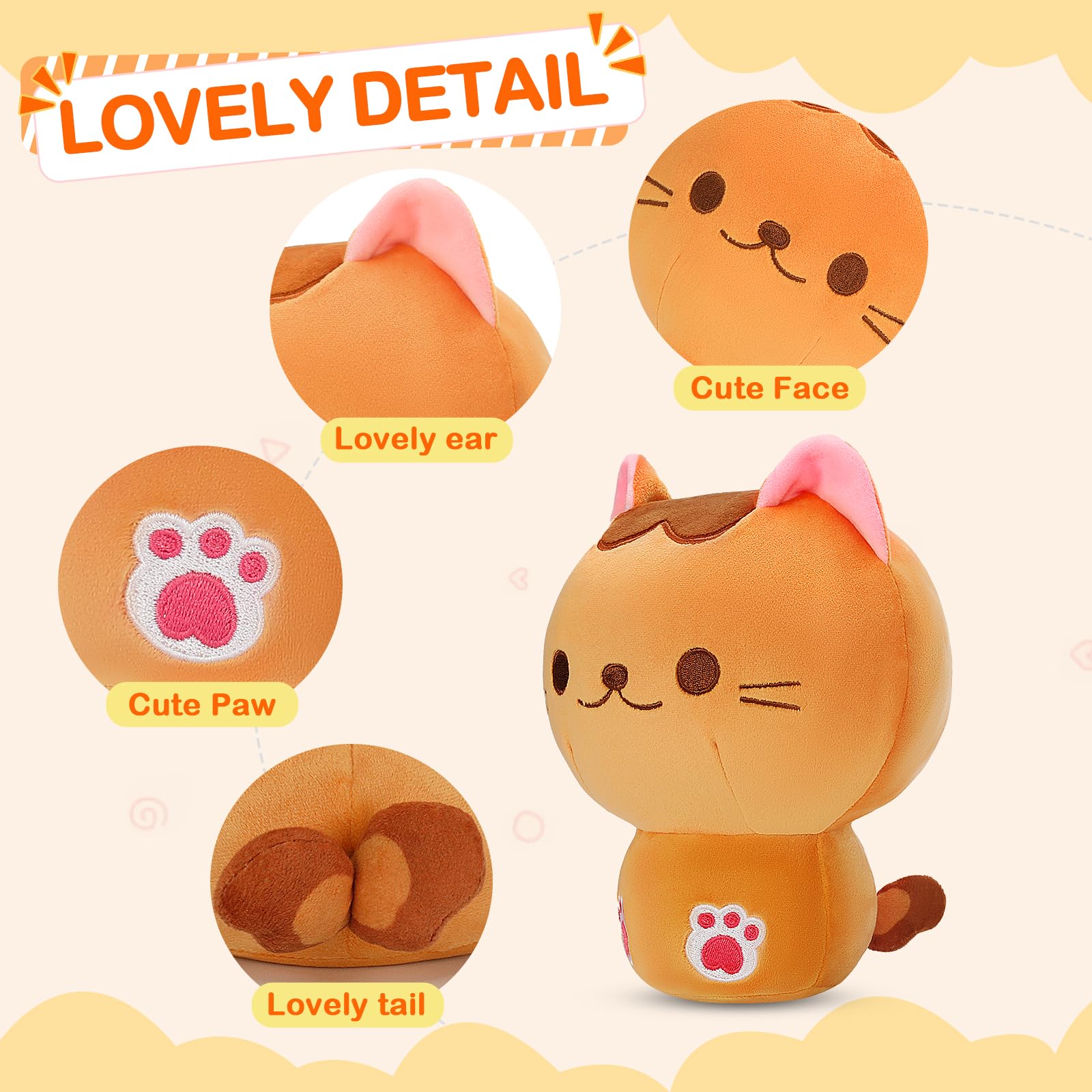 Foto 7 | Almohada De Peluche Kmuysl Cat Plushies Toys Kawaii - Venta Internacional.