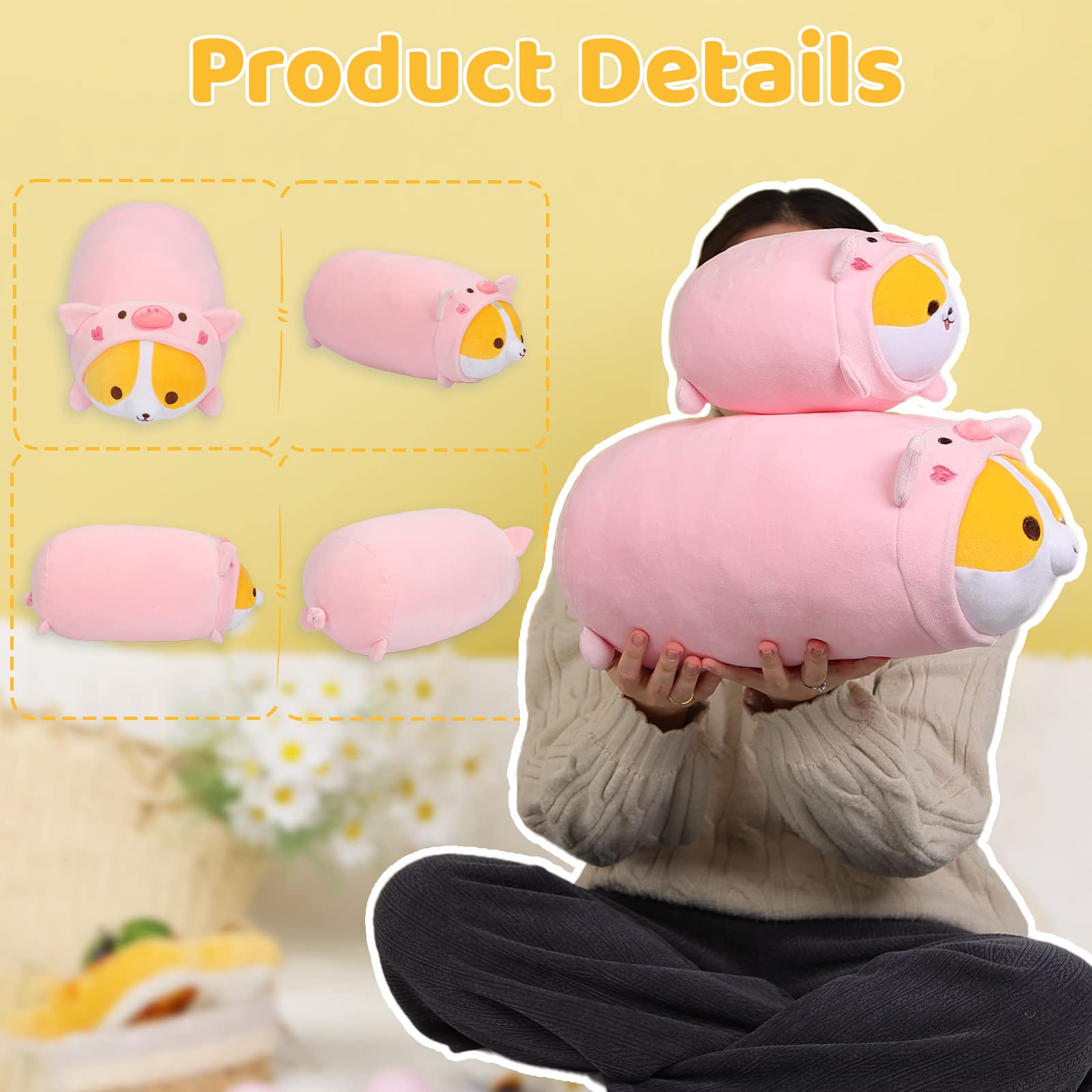 Foto 6 | Almohada De Felpa Aixini Cute Pig Corgi Piggy Shiba Inu 40 Cm - Venta Internacional.