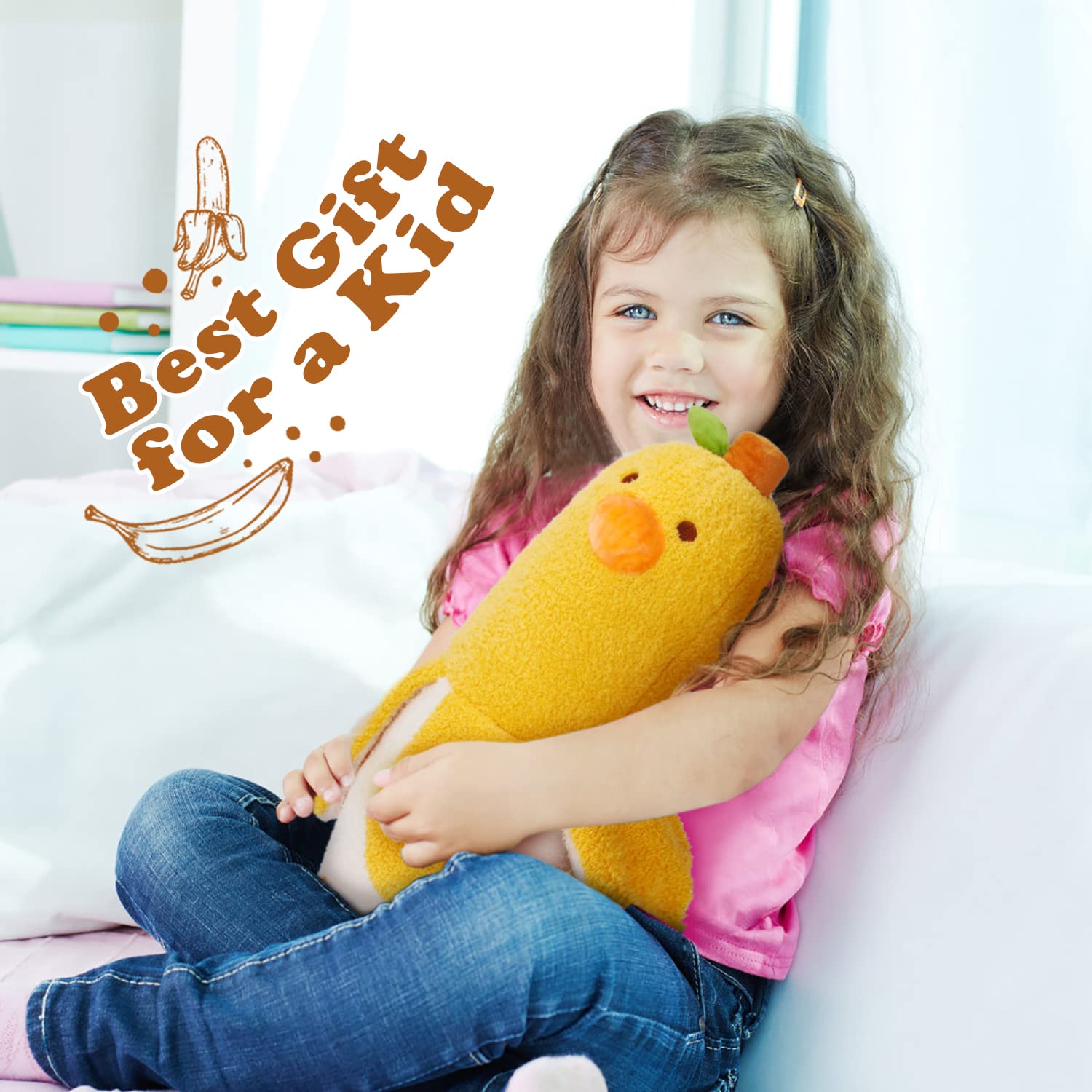 Foto 3 pulgar | Muñeca De Peluche Auluda Banana Duck De 50 Cm Para Niños - Venta Internacional.