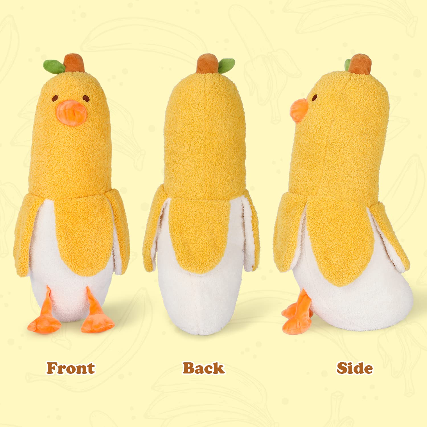 Foto 6 pulgar | Muñeca De Peluche Auluda Banana Duck De 50 Cm Para Niños - Venta Internacional.