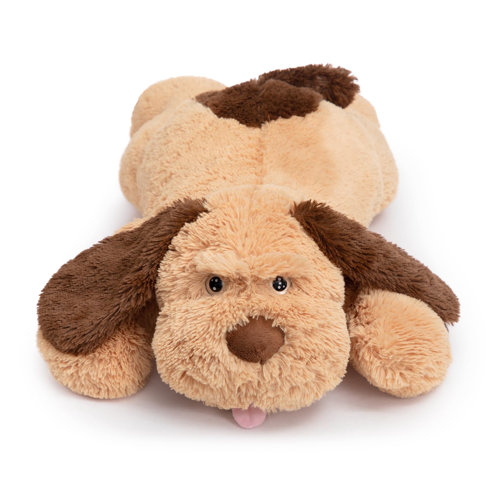 Foto 6 pulgar | Peluche Hollyhome De Peluche Con Forma De Cachorro Grande, 80 Cm, Cejas Claras - Venta Internacional.