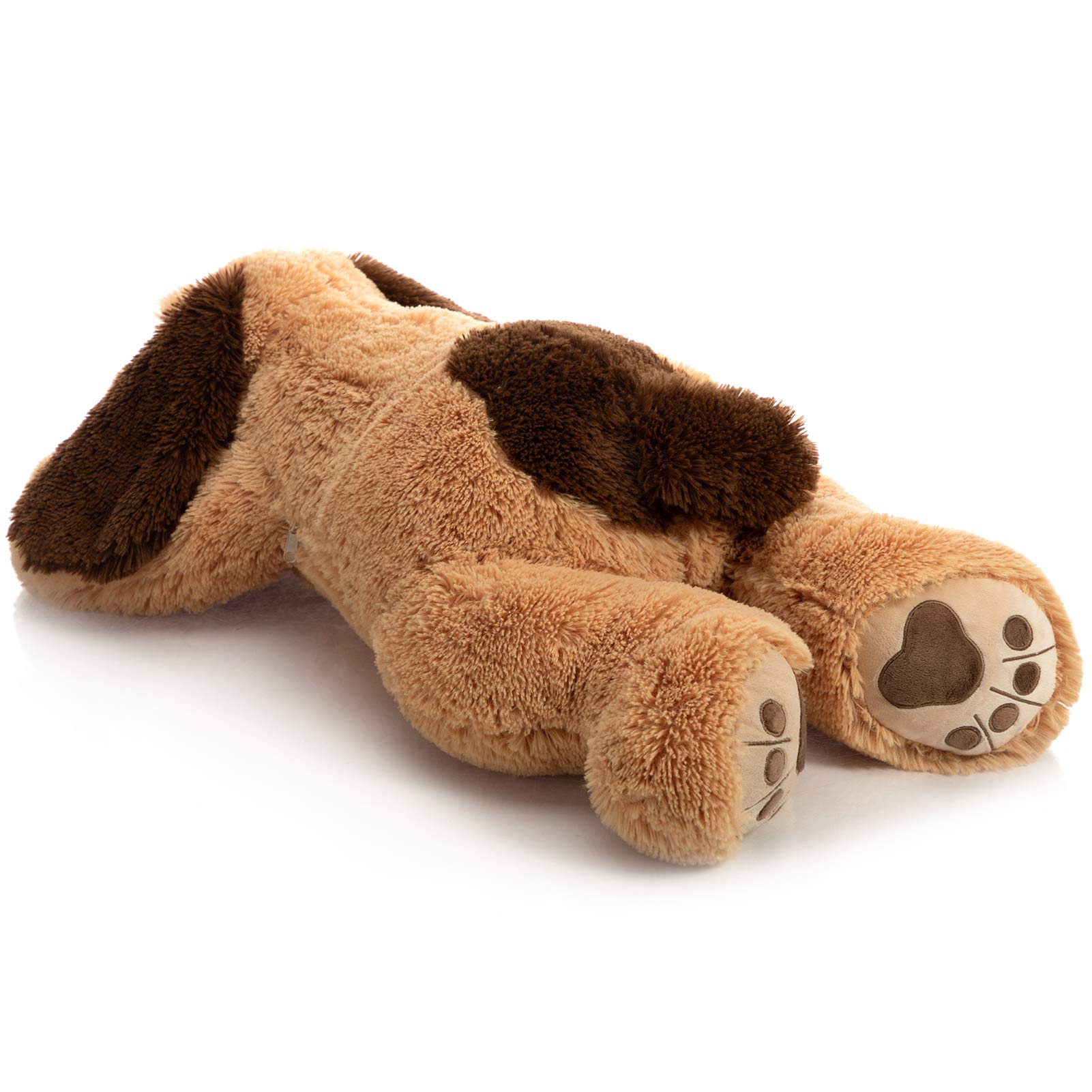 Foto 7 pulgar | Peluche Hollyhome De Peluche Con Forma De Cachorro Grande, 80 Cm, Cejas Claras - Venta Internacional.