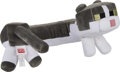 Foto 3 | Almohada Cervical Mattel Con Forma De Gato De Peluche Minecraft Con Ronroneo - Venta Internacional.