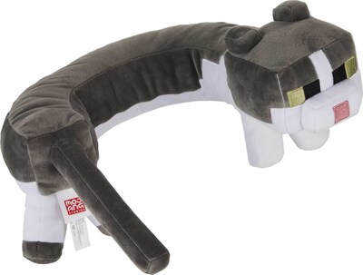 Foto 4 | Almohada Cervical Mattel Con Forma De Gato De Peluche Minecraft Con Ronroneo - Venta Internacional.