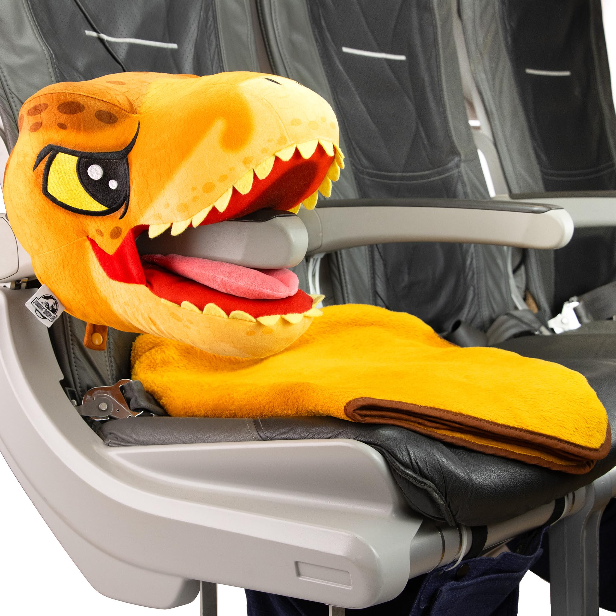 Foto 6 pulgar | Almohada De Viaje Jurassic World Dinosaur T Rex Con Manta - Venta Internacional.