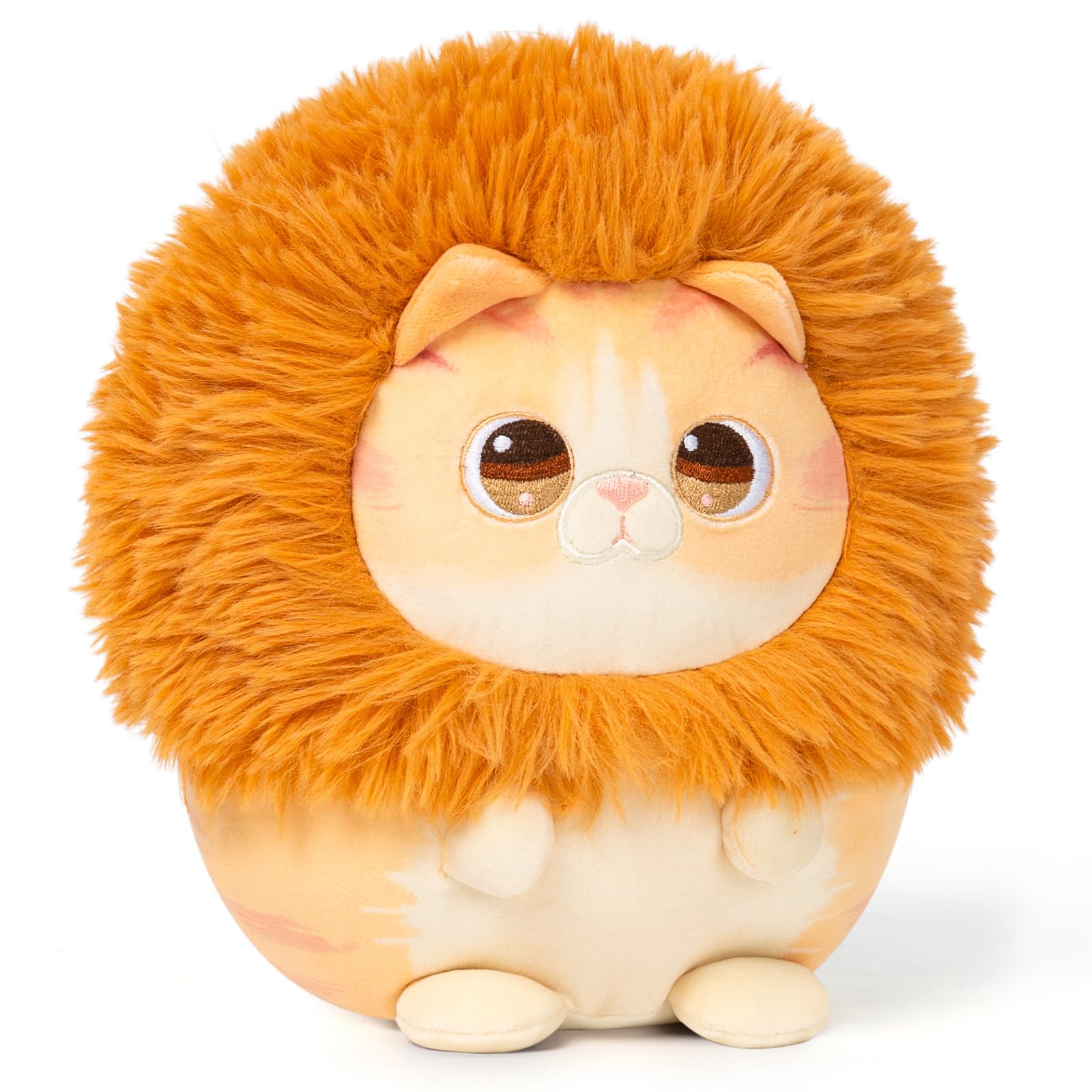 Almohada De Peluche Mewaii Kawaii, Bonito Gato León, Regalo Para Niños, 20 Cm - Venta Internacional.