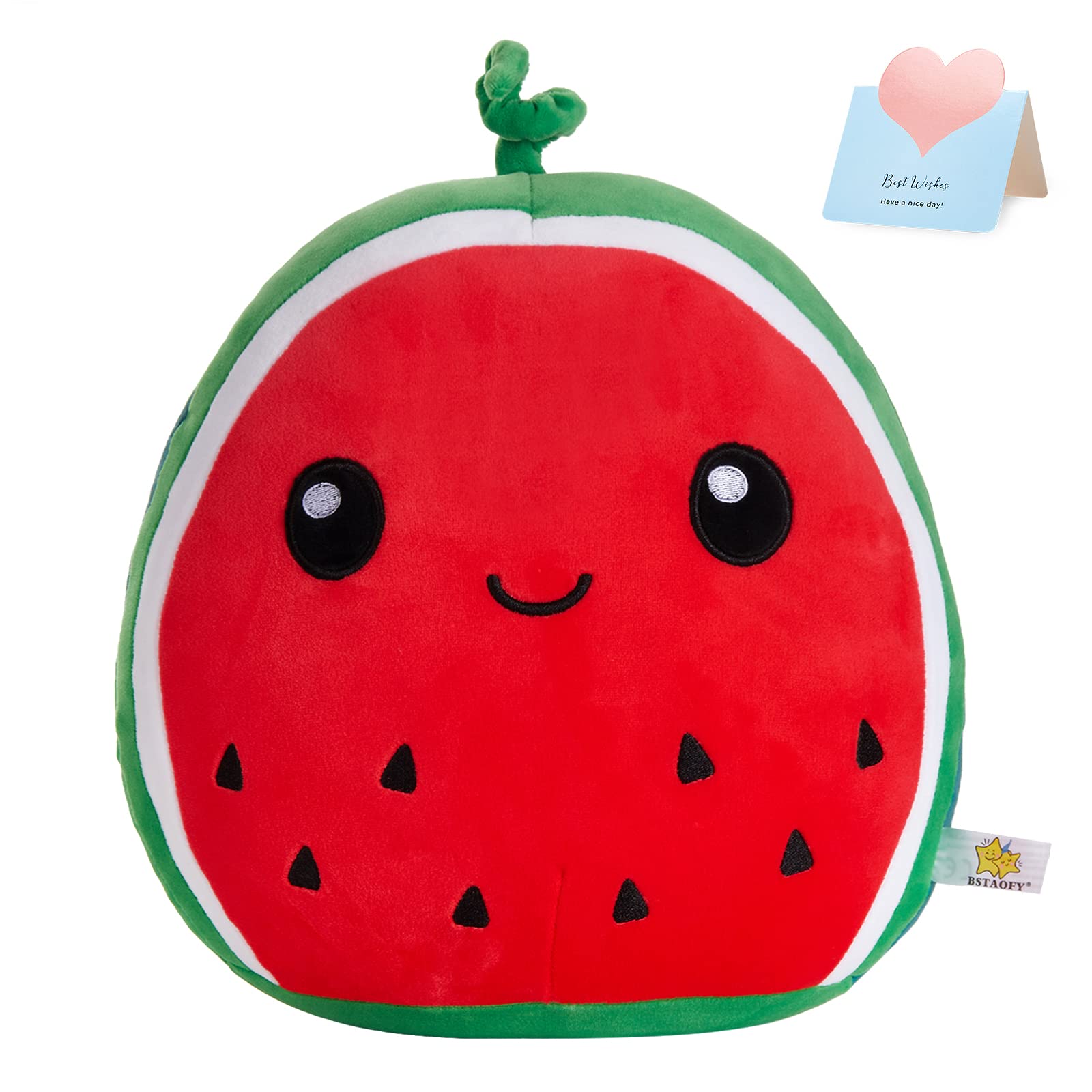 Almohada De Felpa Bstaofy Con Bonita Fruta De Sandía, 30 Cm, Para Niños - Venta Internacional.