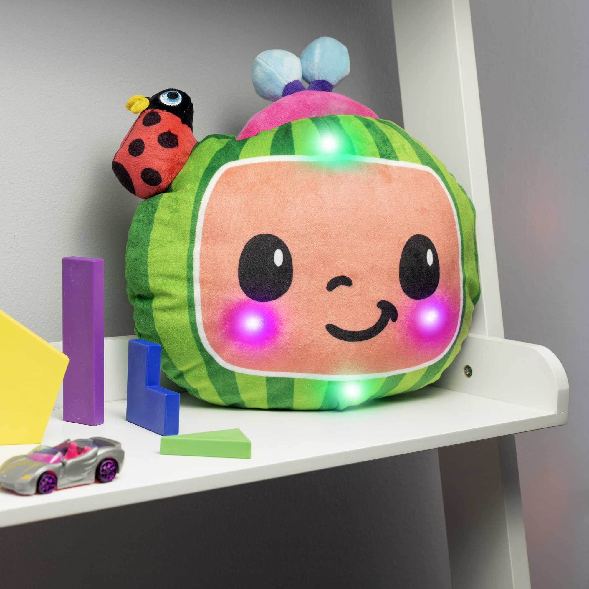 Foto 7 | Almohada De Peluche Jazwares Cocomelon Melon Con Luz Y Sonido - Venta Internacional.