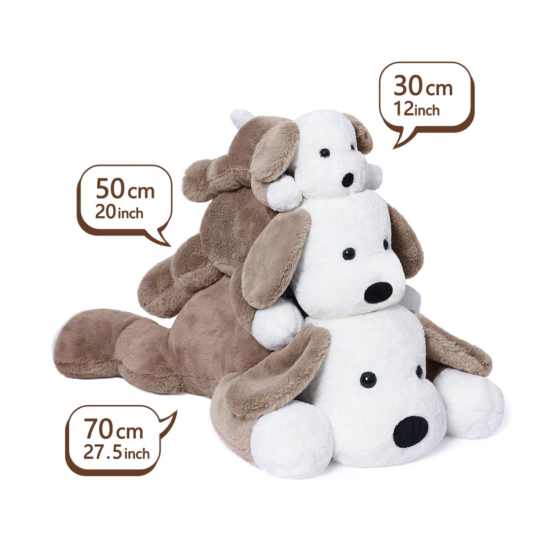 Foto 7 pulgar | Almohada De Peluche Snowolf Para Perros De Peluche, 30 Cm, Color Marrón - Venta Internacional.