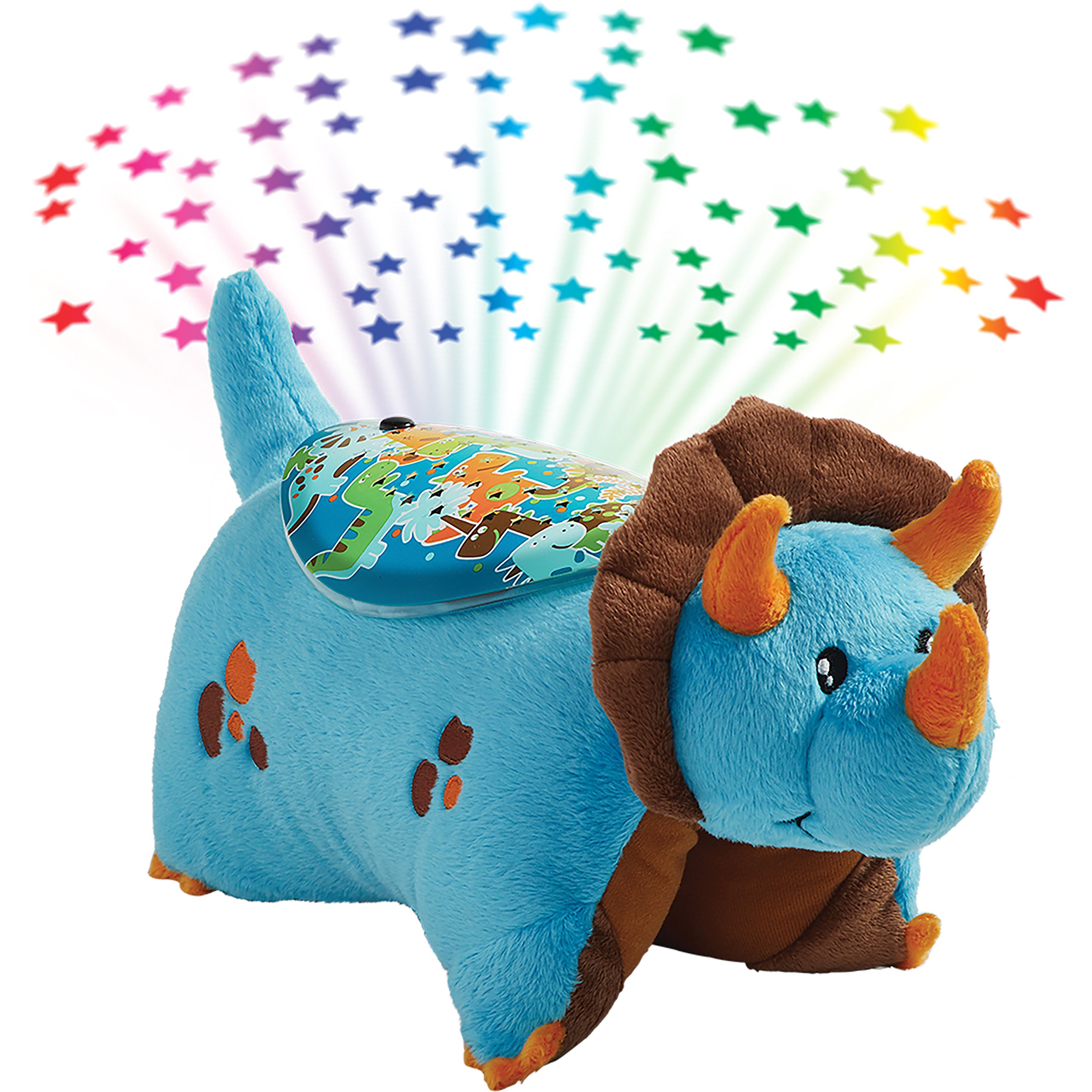 Almohada De Peluche Pets Sleeptime Lites Blue Dinosaur - Venta Internacional.