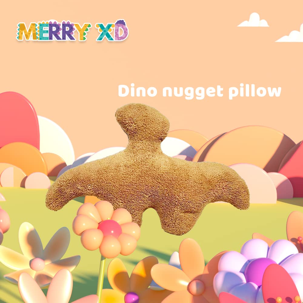 Foto 8 pulgar | Almohada De Felpa Merryxd Dino Nugget 48 Cm Funny Dino Chicken - Venta Internacional.