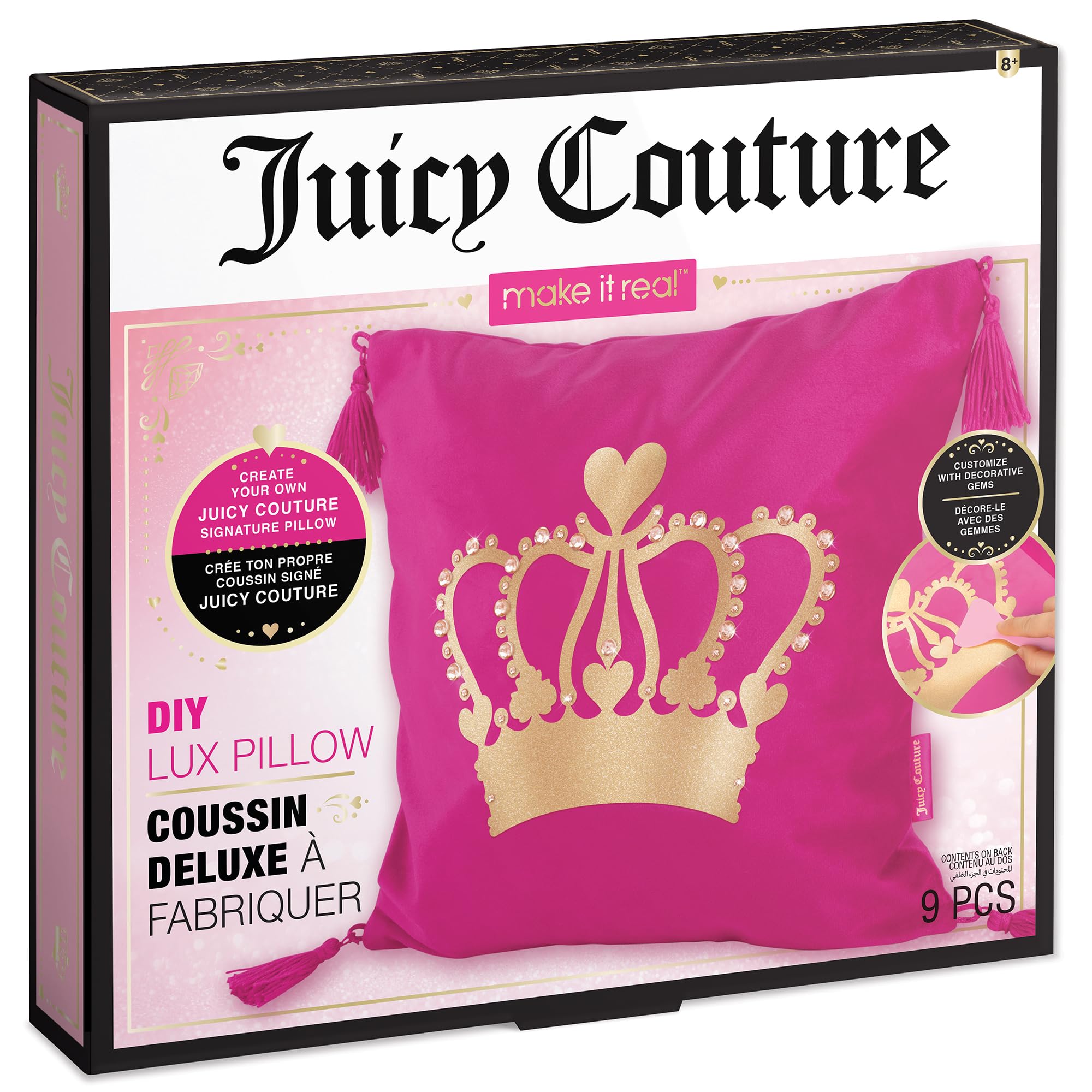 Foto 1 | Almohada Make It Real Juicy Couture Diy Para Niños Mayores De 8 Años - Venta Internacional.